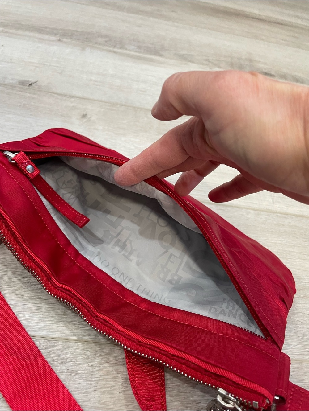 LULULEMON Travel Pooch VII Fanny Pack Waist Bag Dog Walking Hiking Pouch Red - Picture 5 of 12